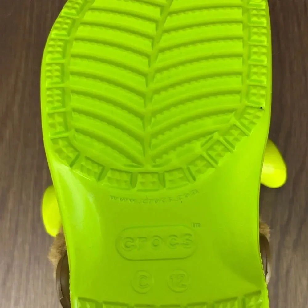 Crocs Shrek Classic Clogs Kids Size 12C Green Ogre Slippers Rare